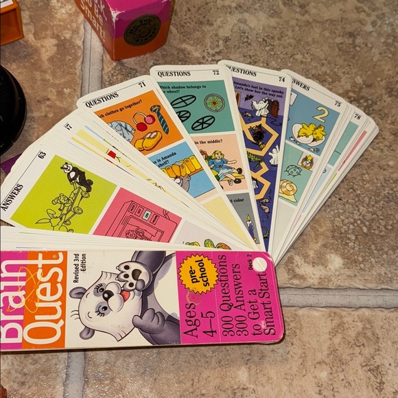 BUNDLE of Children’s Games and Toys 8 Count Melissa & Doug Brain Quest Cards - Picture 16 of 16